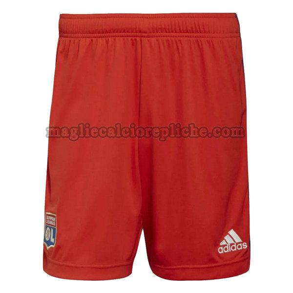 seconda pantaloncini calcio olympique lyon 2021 2022 rosso