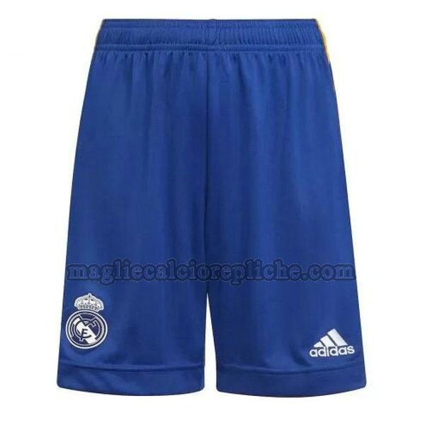 seconda pantaloncini calcio real madrid 2021 2022 blu