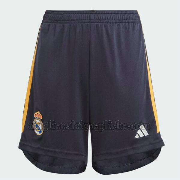 seconda pantaloncini calcio real madrid 2023 2024 nero