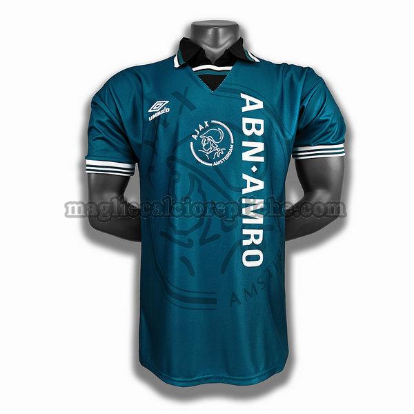 seconda player maglie calcio ajax 1994 95 blu