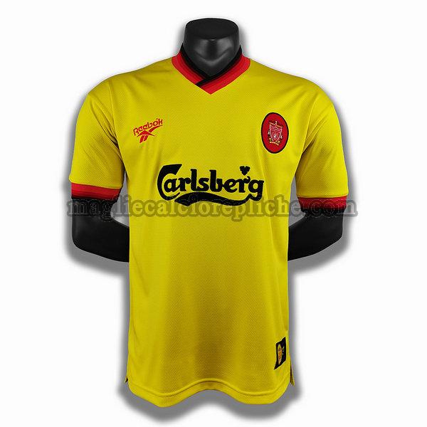 seconda player maglie calcio liverpool 1998 giallo