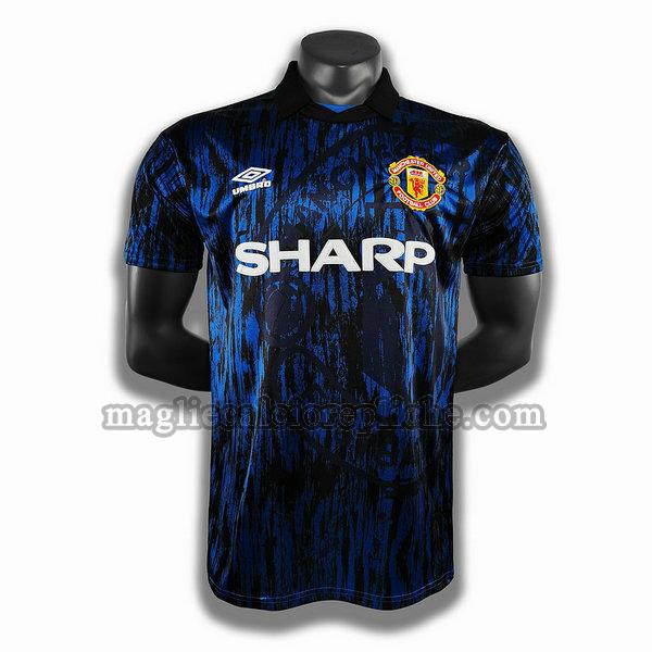 seconda player maglie calcio manchester united 1993 blu