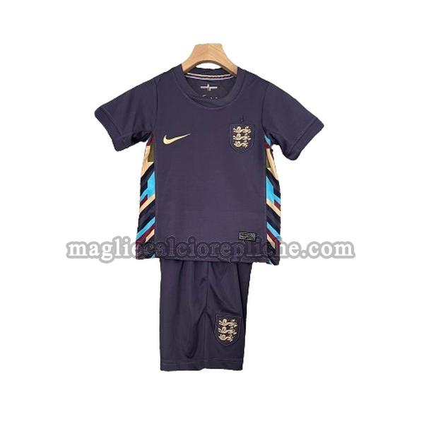 segnunda maglie calcio bambino inghilterra 2024 blu