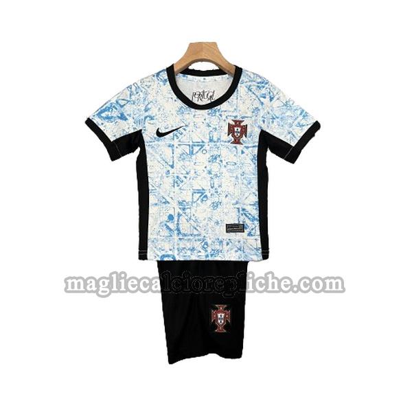 segnunda maglie calcio bambino portogallo 2024 blu