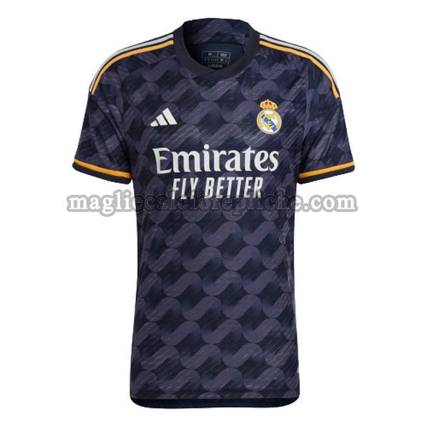 seconda maglie calcio real madrid 2023 2024 thailandia nero