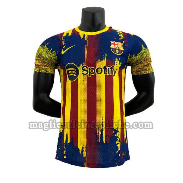 special edition maglie calcio barcellona 2023 2024 player giallo blu