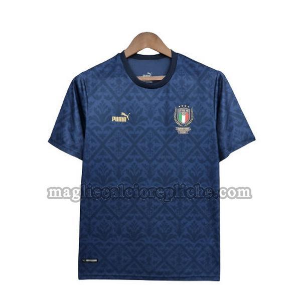 special edition maglie calcio italia 2022 euro blu nero