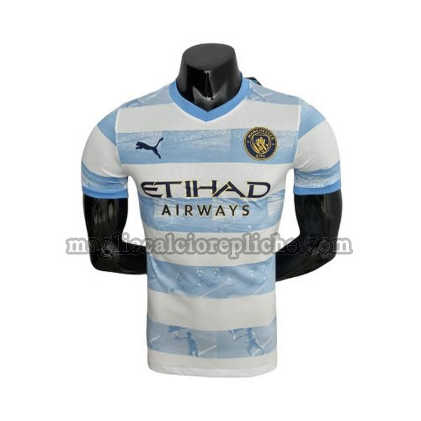 special edition maglie calcio manchester city 2022 2023 player blu bianco