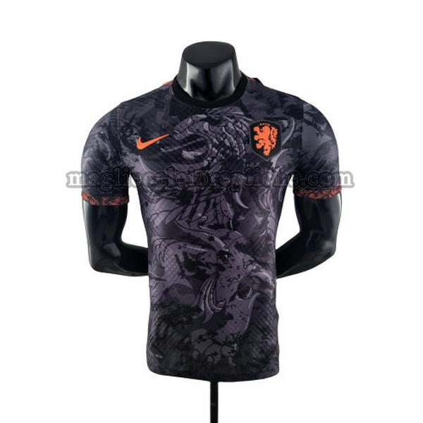 special edition maglie calcio olanda 2022 player nero