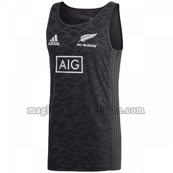 tank top maglie calcio all blacks 2018-2019 nero