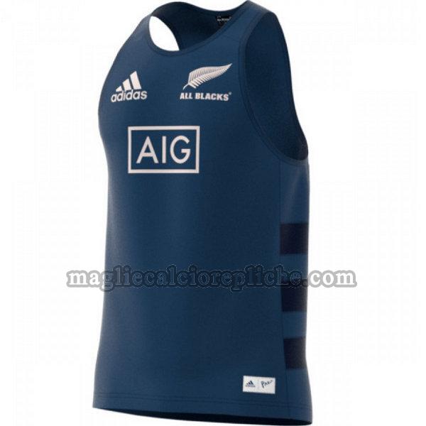 tank top maglie calcio all blacks 2019 blu