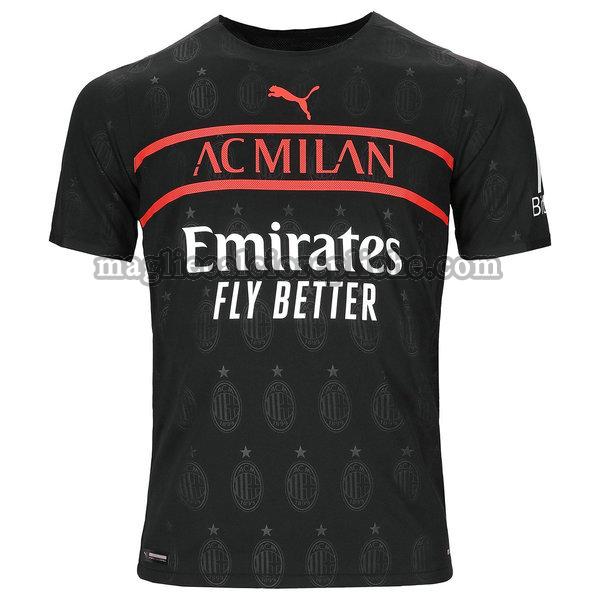 terza divisa maglie calcio ac milan 2021 2022 nero