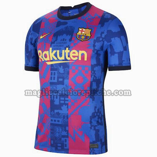 terza divisa maglie calcio barcellona 2021 2022 blu