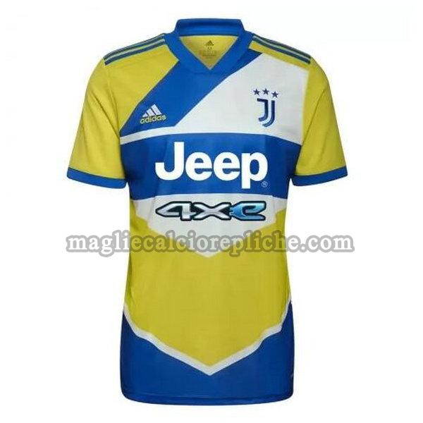 terza divisa maglie calcio juventus 2021 2022 giallo blu