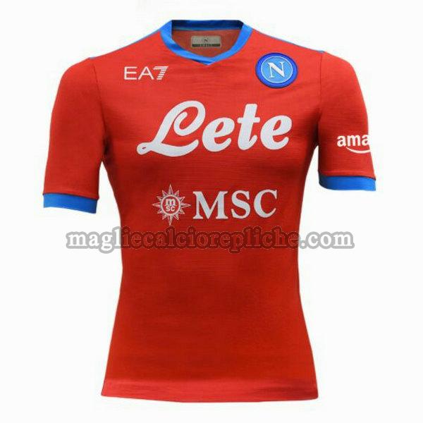 terza divisa maglie calcio napoli 2021 2022 rosso