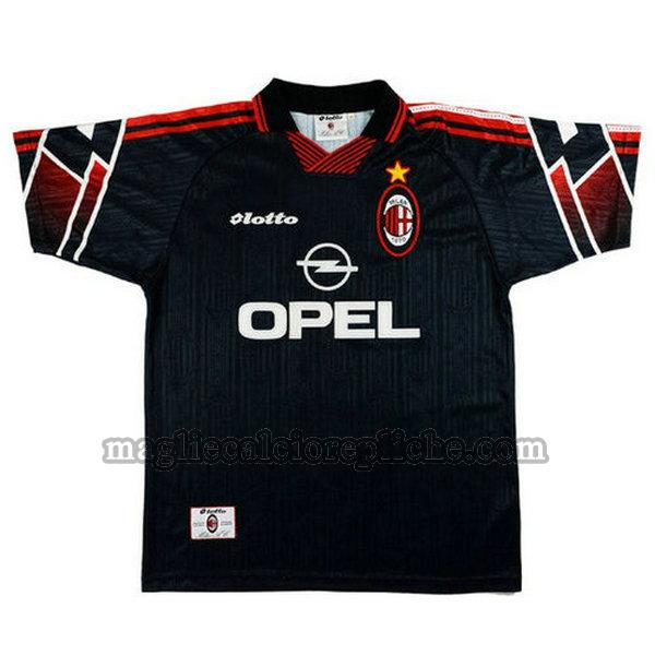 terza maglie calcio ac milan 1997-1998 nero