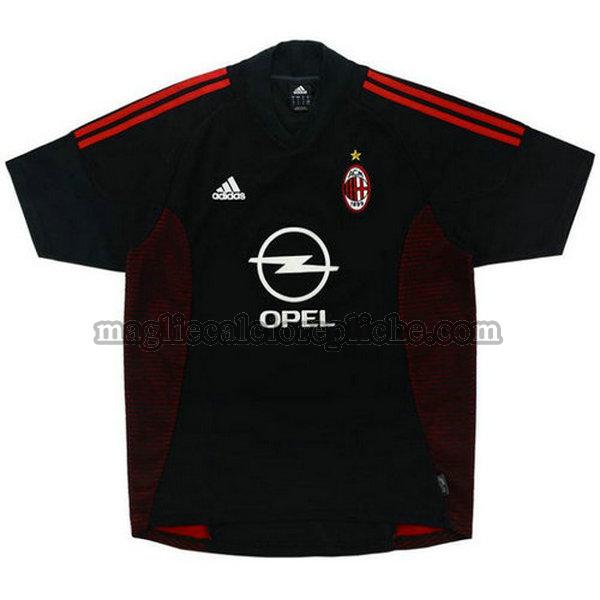 terza maglie calcio ac milan 2002-2003 nero