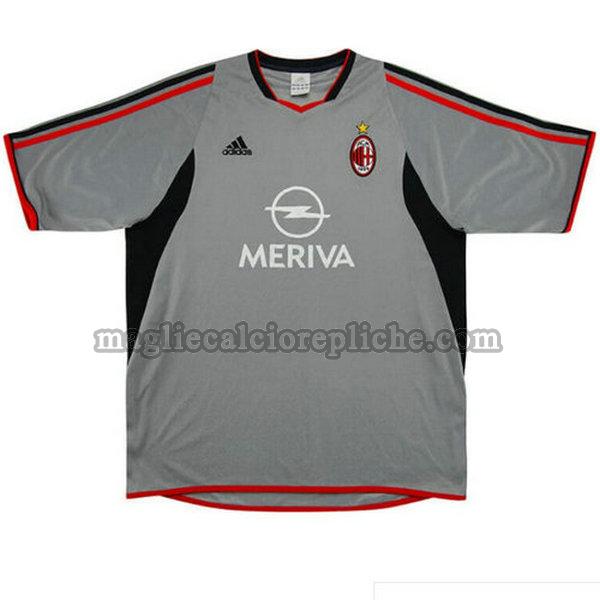 terza maglie calcio ac milan 2003-2004 grigio