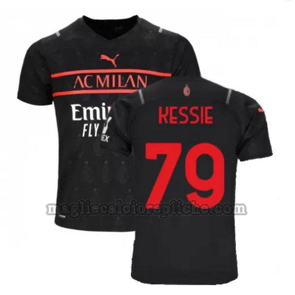 terza maglie calcio ac milan 2021 2022 kessie 79 nero