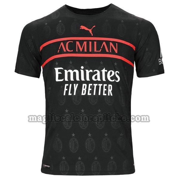 terza maglie calcio ac milan 2021 2022 thailandia nero