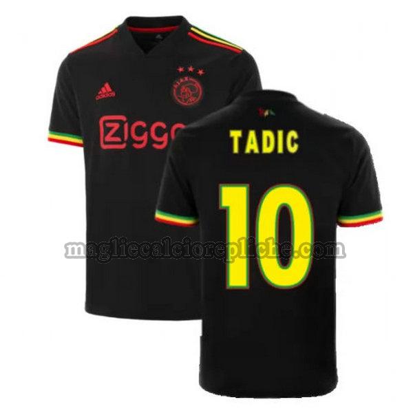 terza maglie calcio ajax 2021 2022 tadic 10 nero