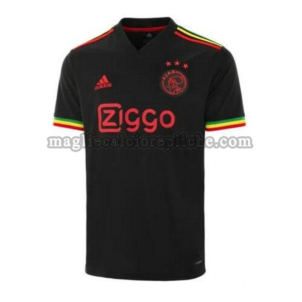 terza maglie calcio ajax 2021 2022 thailandia nero