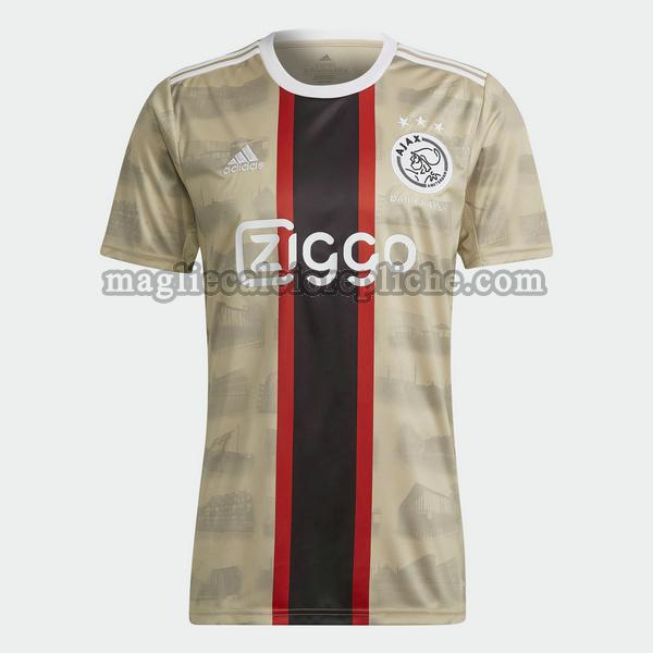 terza maglie calcio ajax 2022 2023 thailandia giallo