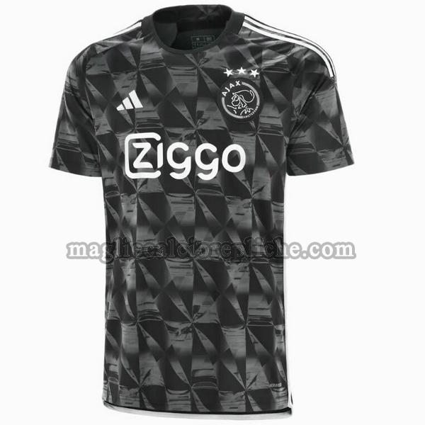 terza maglie calcio ajax 2023 2024 thailandia nero