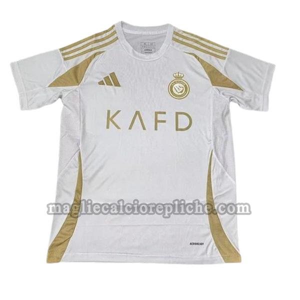 terza maglie calcio al nassr fc 2024 2025 thailandia bianco