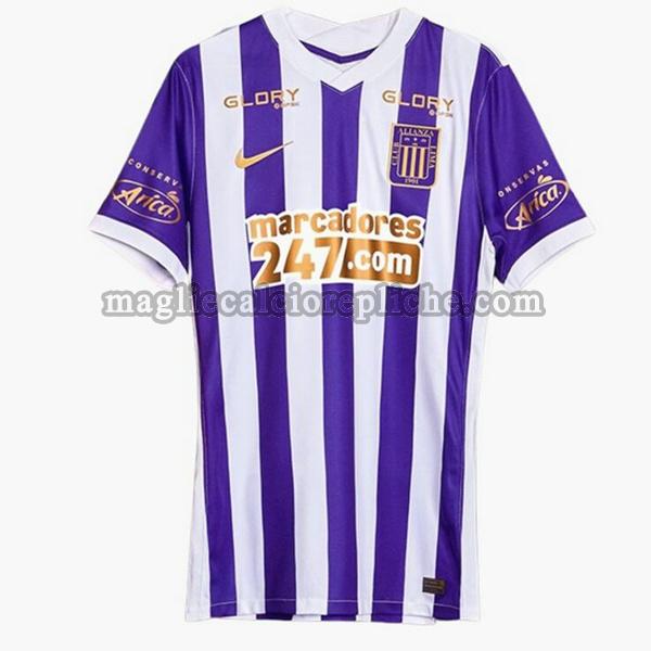 terza maglie calcio alianza lima 2022 2023 thailandia purple bianco