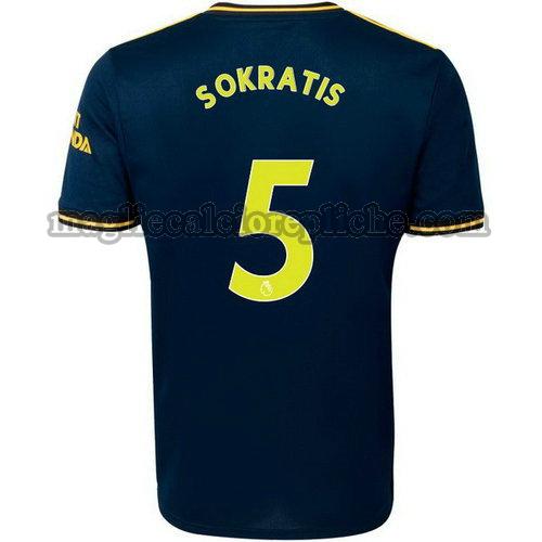 terza maglie calcio arsenal 2019-2020 sokratis 5