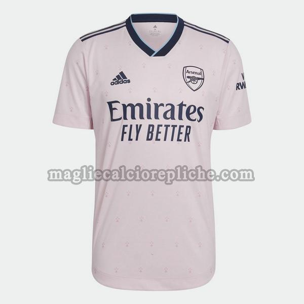 terza maglie calcio arsenal 2022 2023 rosa