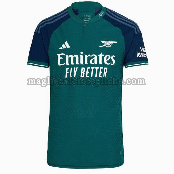 terza maglie calcio arsenal 2023 2024 verde