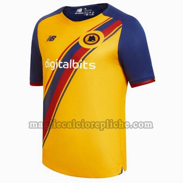 terza maglie calcio as roma 2021 2022 thailandia giallo