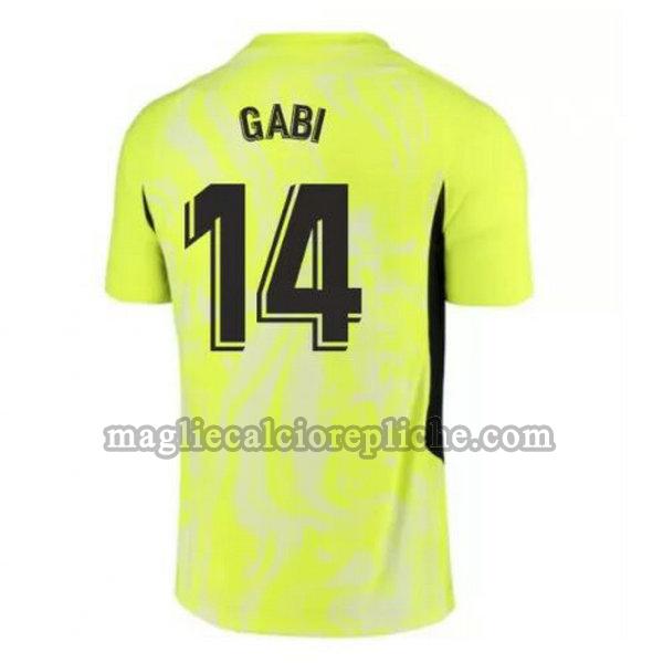 terza maglie calcio atlético madrid 2020-2021 gabi 14 verde