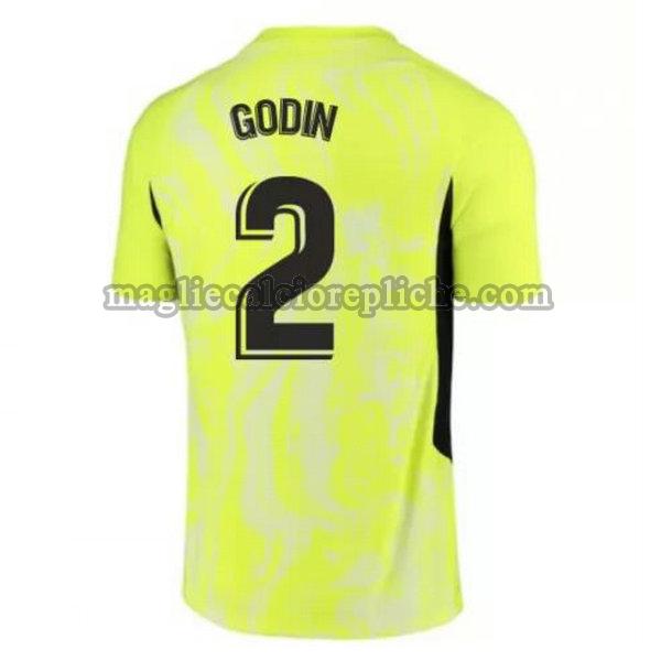 terza maglie calcio atlético madrid 2020-2021 godin 2 verde