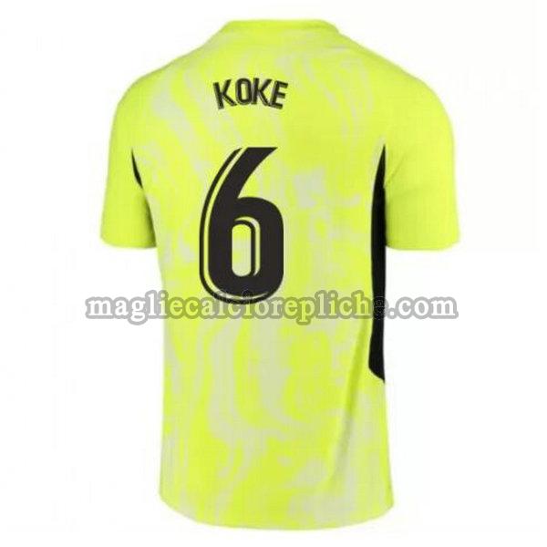 terza maglie calcio atlético madrid 2020-2021 koke 6 verde