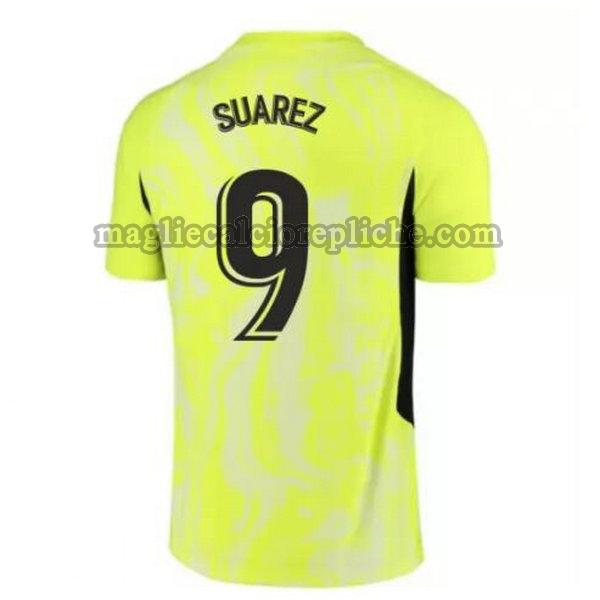 terza maglie calcio atlético madrid 2020-2021 suarez 9 verde