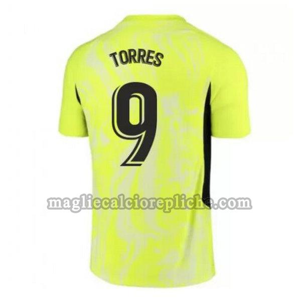 terza maglie calcio atlético madrid 2020-2021 torres 9 verde