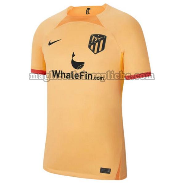 terza maglie calcio atlético madrid 2022 2023 giallo