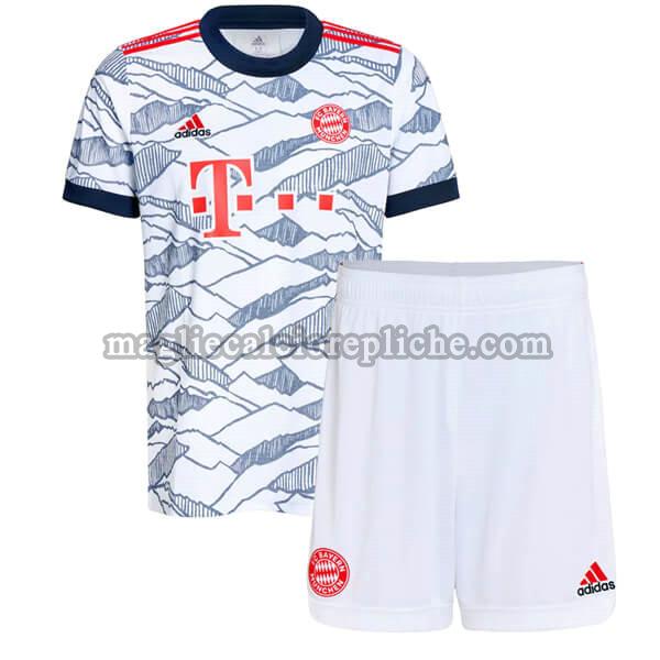 terza maglie calcio bambino bayern münchen 2021 2022 grigio