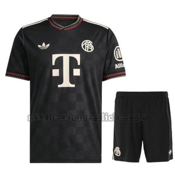 terza maglie calcio bambino bayern münchen 2025 2026 nero