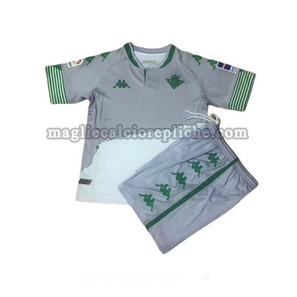 terza maglie calcio bambino betis siviglia 2020-2021 grigio