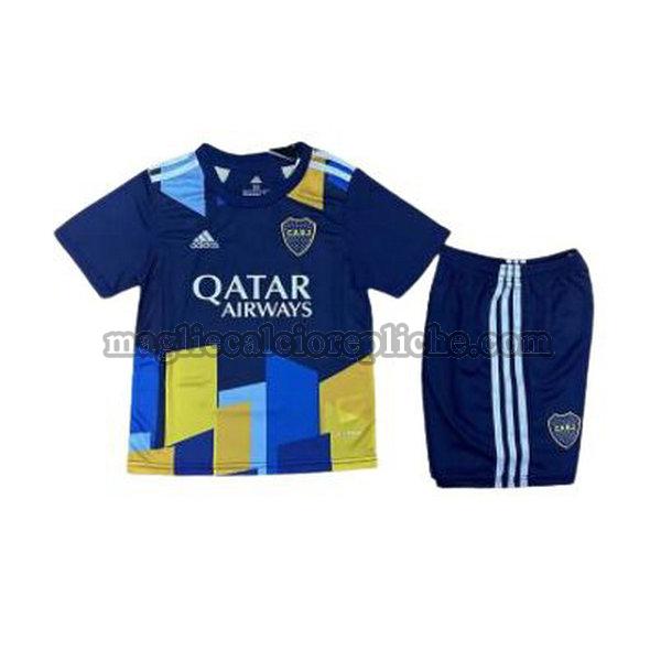 terza maglie calcio bambino boca juniors 2021 2022 blu