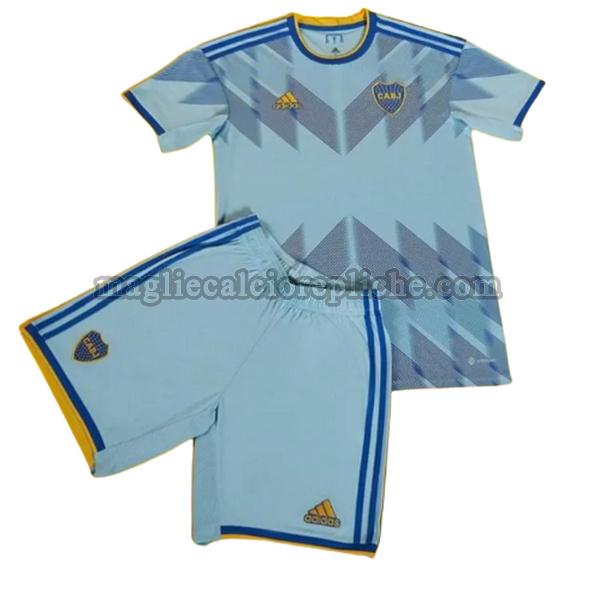 terza maglie calcio bambino boca juniors 2023 2024 blu