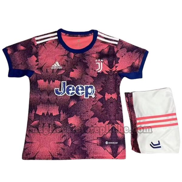 terza maglie calcio bambino juventus 2022 2023 rosa