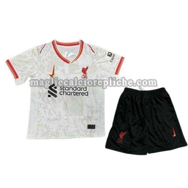 terza maglie calcio bambino liverpool 2024 2025 bianco