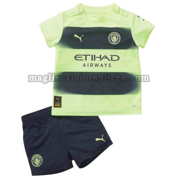 terza maglie calcio bambino manchester city 2022 2023 verde