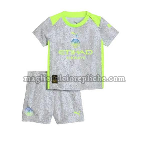 terza maglie calcio bambino manchester city 2025 2026 verde