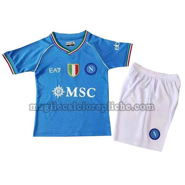 prima maglie calcio bambino napoli 2023 2024 blu